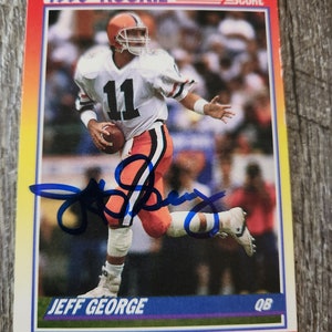 Jeff George autographed