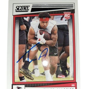 Tyler allgeier rc gesigneerde kaarten