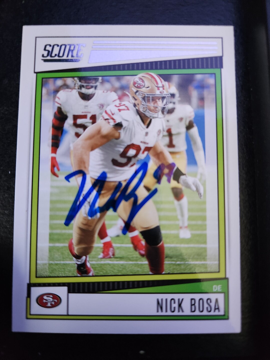 Nick Bosa Autographed Card - Etsy