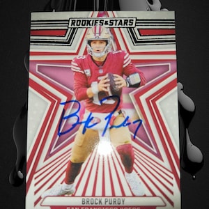 Brock Purdy autographed card