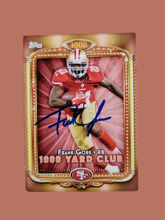 Frank Gore Autographed Card - Etsy