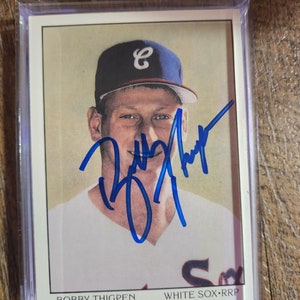 Exklusive handsignierte Bobby Thigpen Dream Team Baseball Karte | Authentische Signatur von Card Shows | Seltenes Sammlerstück - sofort anbieten!
