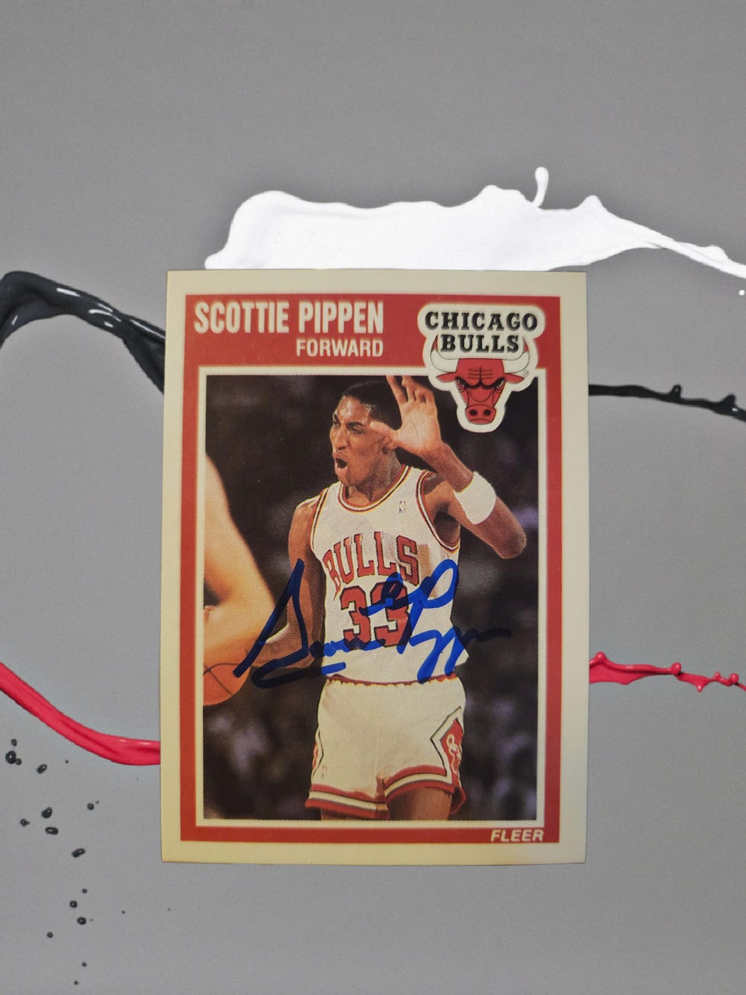 Maillot Signé Scottie Pippen Mitchell & Ness édition Limitée - Avec COA Et Photo, Neuf