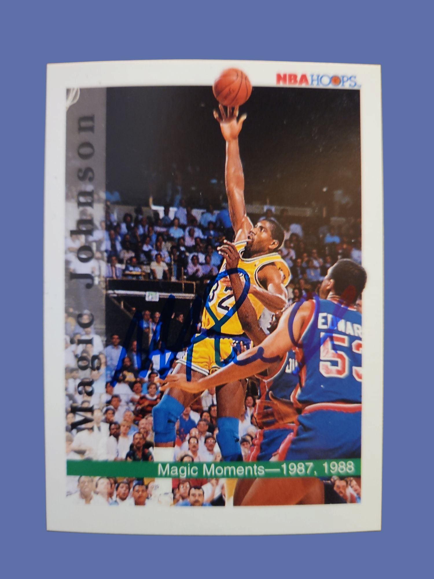 Magic johnson autographed card nice - Etsy 日本