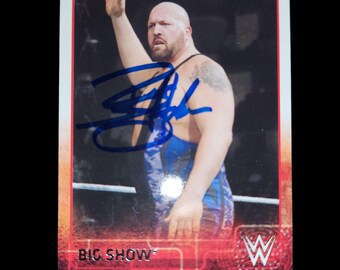 Big show  hof  autographed  card
