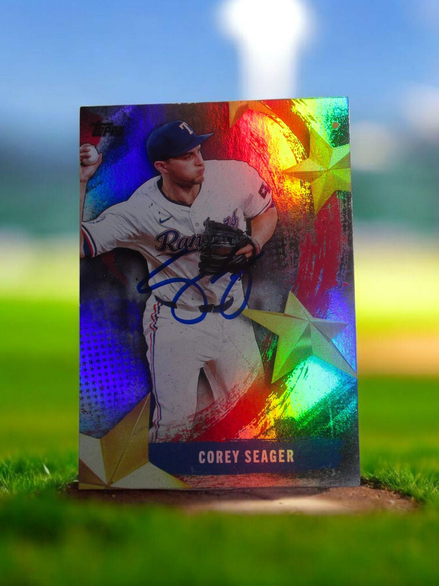 Corey Seager Autographed Card - Etsy Israel
