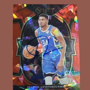 Gesigneerde kaart met Ginnais Antetokounmpo