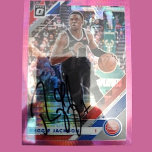 Reggie jackson autographed  card