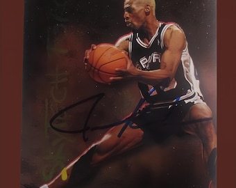 Dennis Rodman  autographed card  spurs