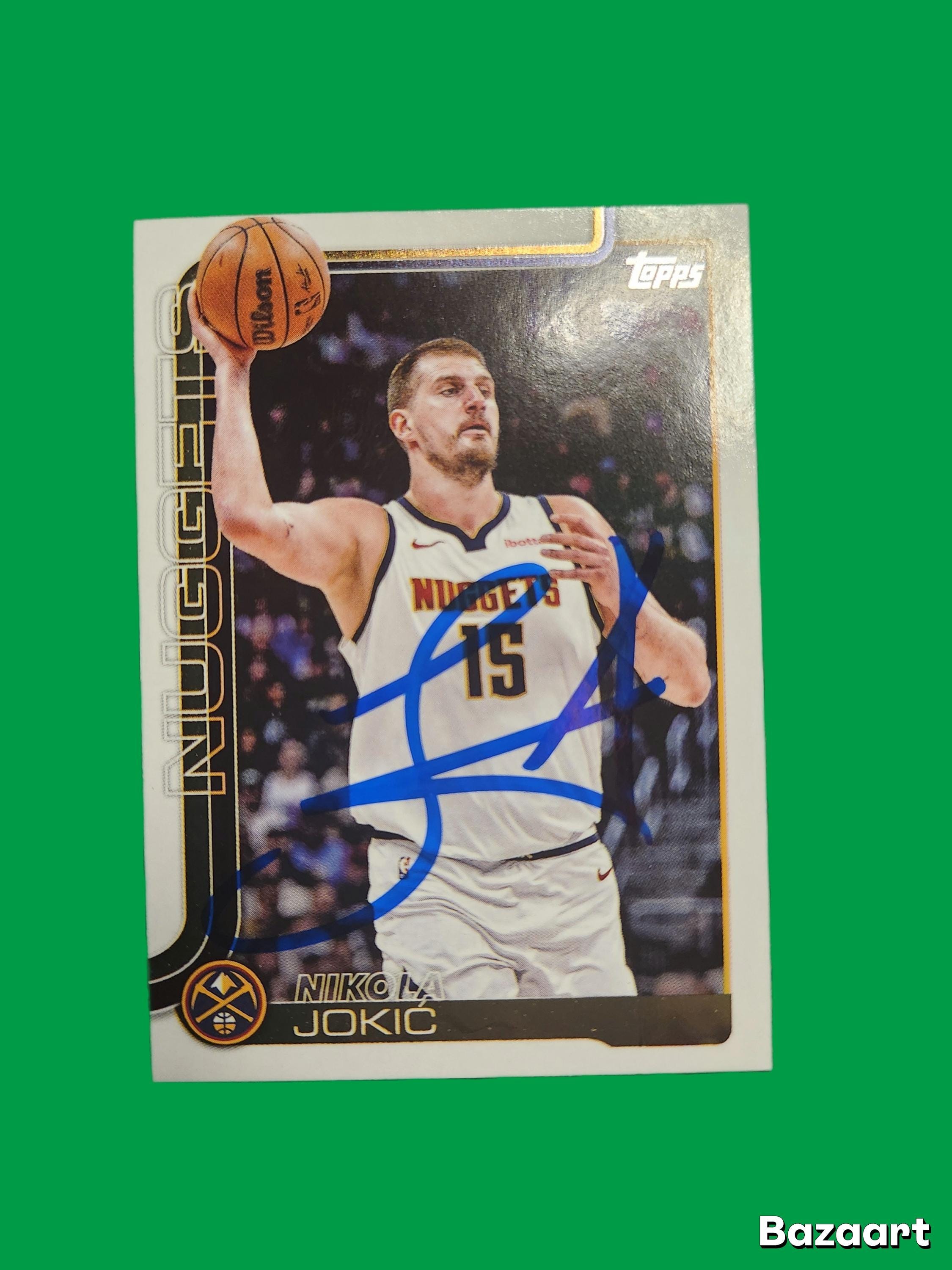 ヨキッチ　直筆サイン　AUTO NBAカード Nikola Jokic Autographed Cards - Etsy Singapore