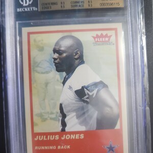 Julius Jones Rookie Karte Beckett 95 - Signiert, neuwertiger Zustand - Perfekt für Sport-Erinnerungsstücke-Sammler - Machen Sie ein Angebot!