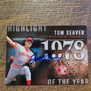 Tom seaver autographed card hof