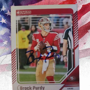 Brock Purdy autographed card