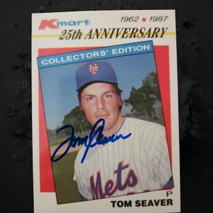 Tom seaver autographed card hof