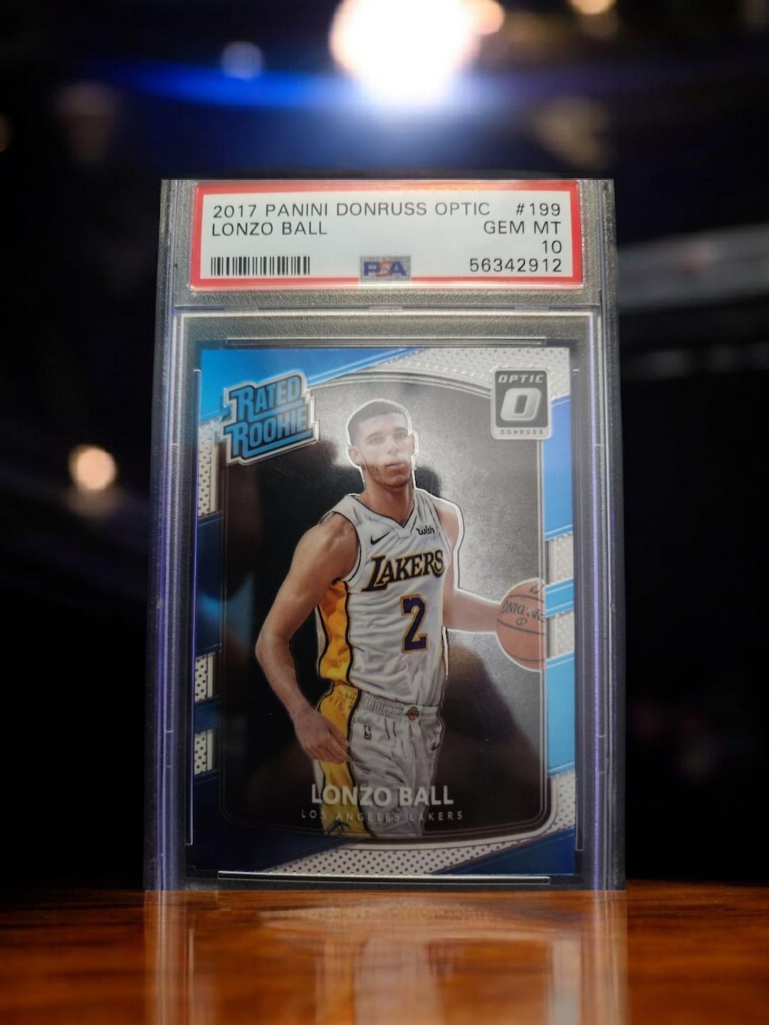 2017-18 Panini Donruss Optic Lonzo Ball #199 Rookie Lakers PSA 10
