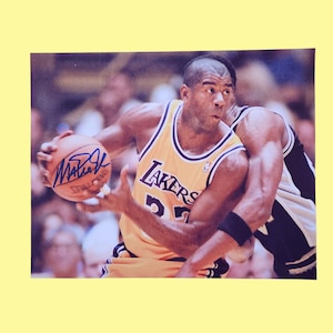 Fotografía autografiada de Magic Johnson de eventos de firmas: 100 % auténtica, firmada en exhibiciones de cartas. Se aceptan ofertas.