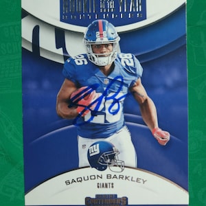 Saquon   Barkley autographed  card