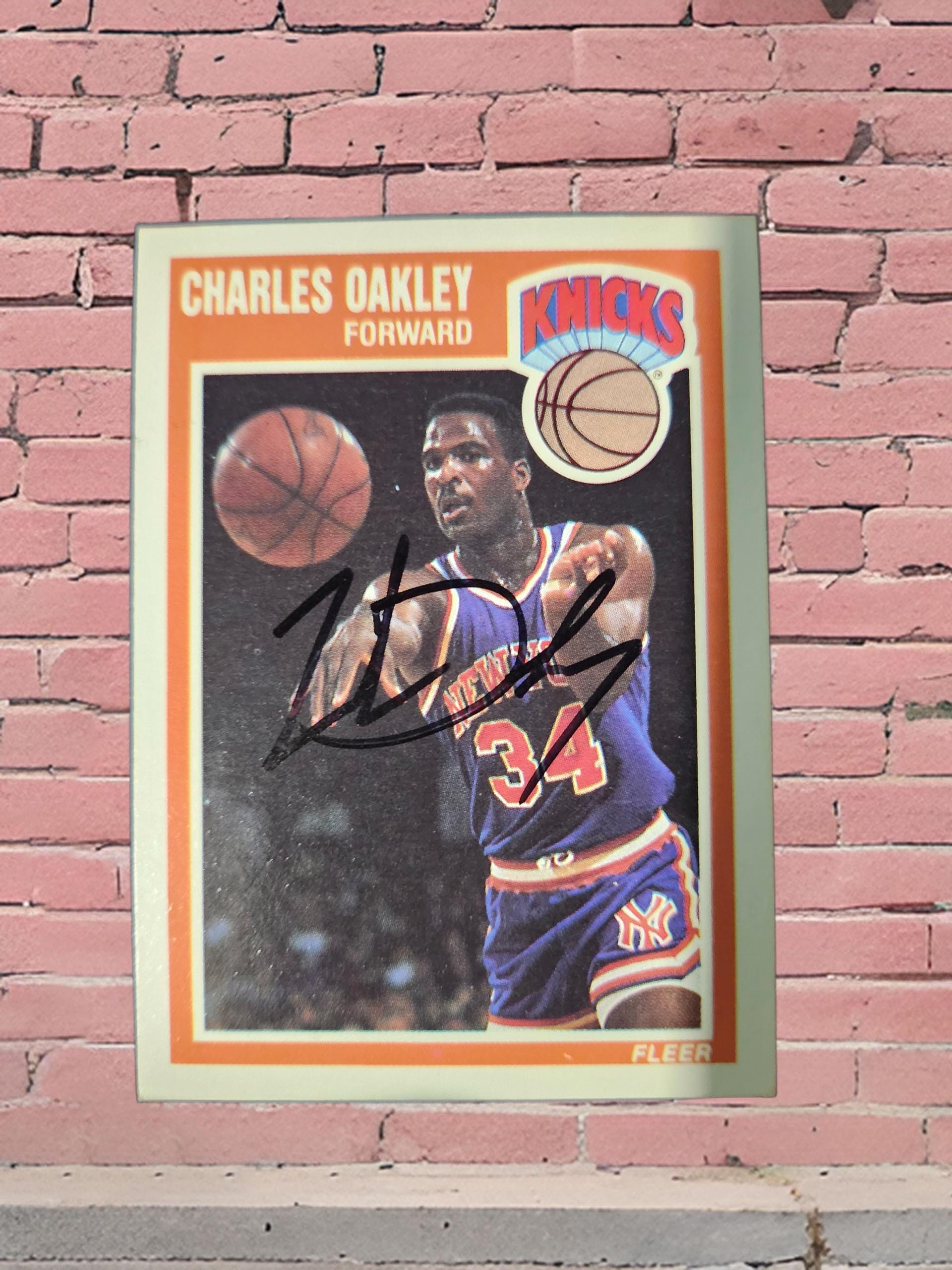 Charles Oakley Autographed Card - Etsy