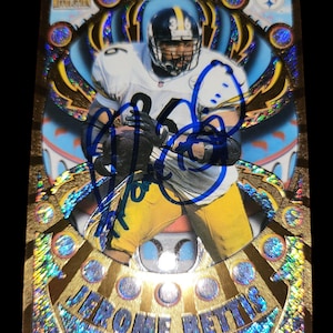 Jerome Bettis gesigneerde kaart leuk