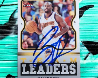 Gesigneerde kaart van Baron Davis