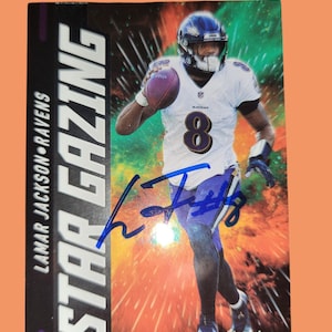 Lamar jackson autographed  card