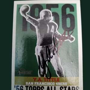 Ya tittle Handsignierte Sammelkarte - Neuwertig, Signiert bei Signings und Shows, Limitierte Auflage - Angebote angenommen no vlcoa
