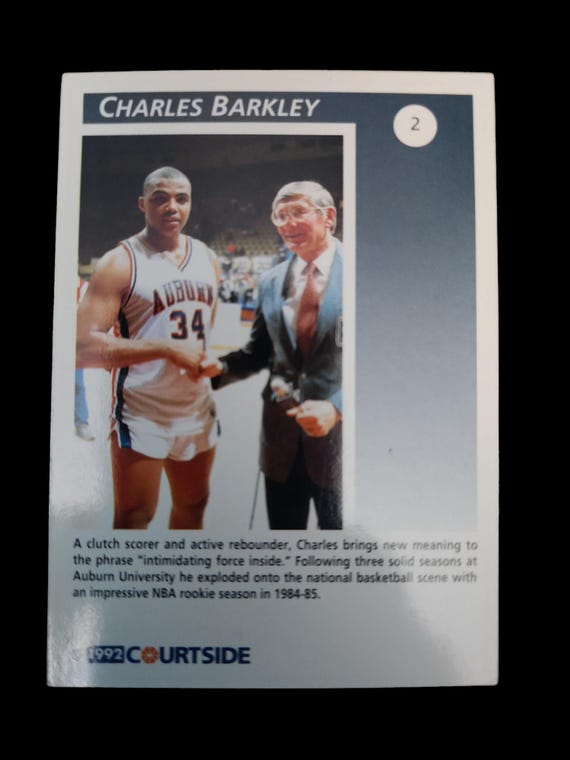 NBA  チャールズ バークレー　サインカード チャールズ・バークレーのサイン入りカード - Etsy 日本