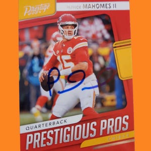 Patrick Mahomes autographed  card
