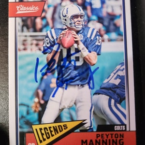 Peyton Manning Autographed  card