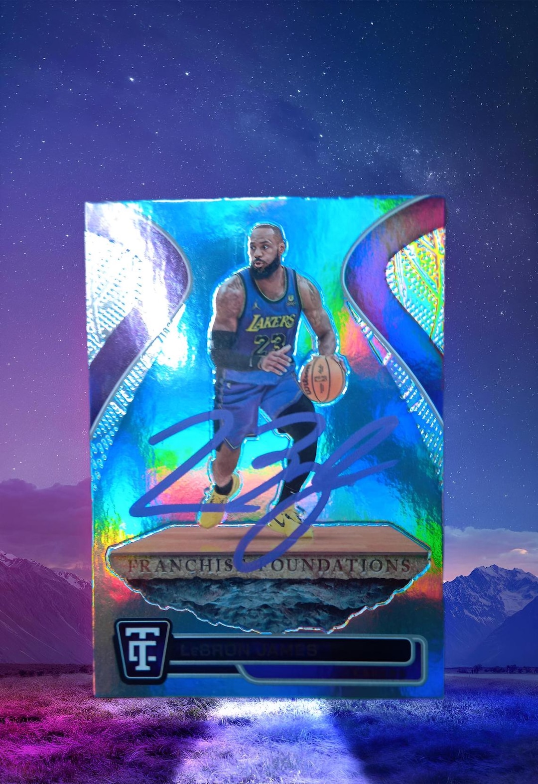 Lebron James. Autographed Card - Etsy