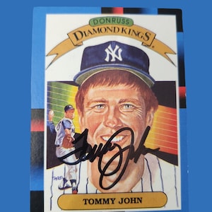 Tommy john carta autografata bella