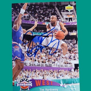 Carta autografata da Tim Hardaway All Star