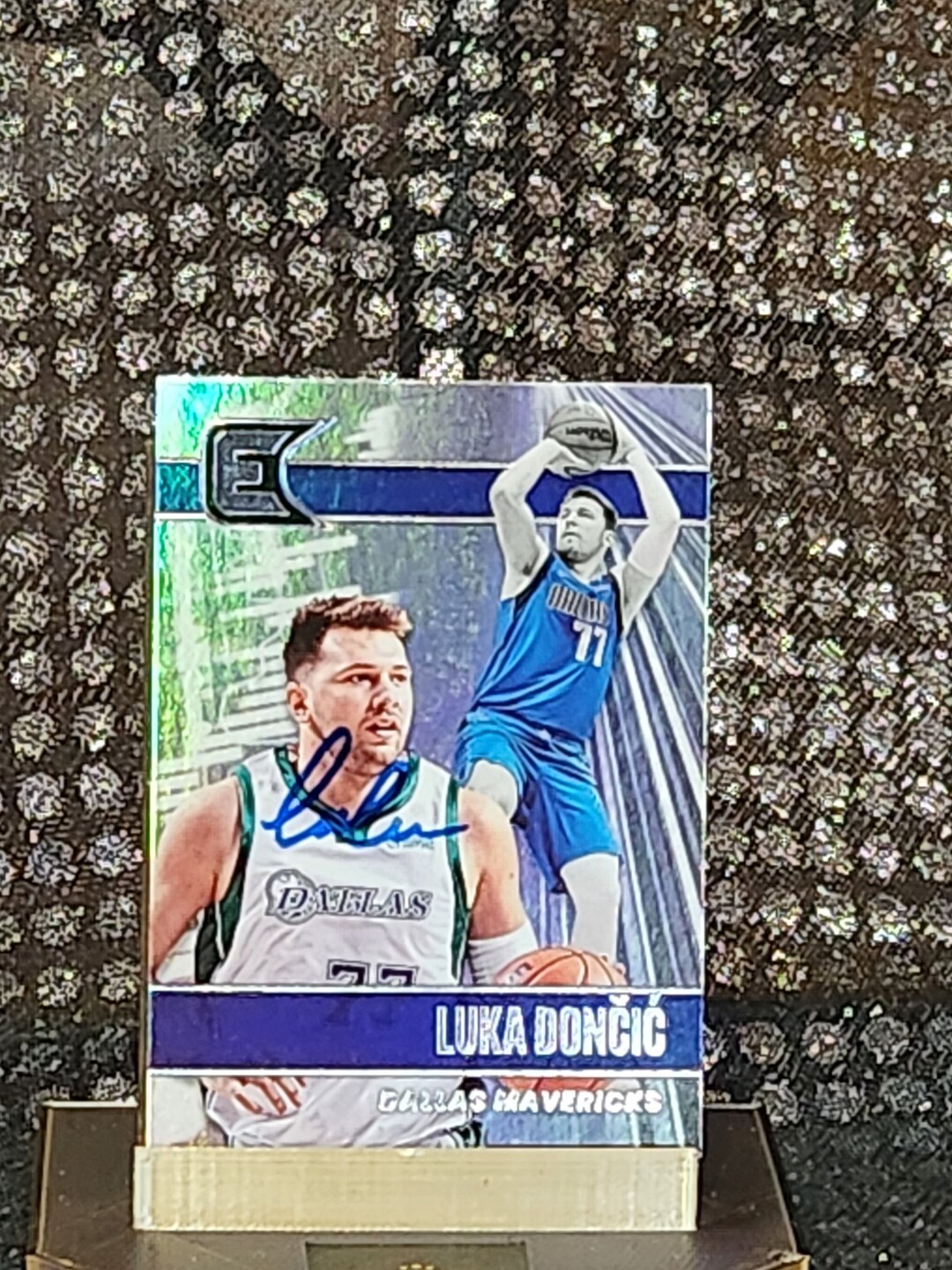 Facsimile Autographed Luka Doncic Dallas Blue Reprint