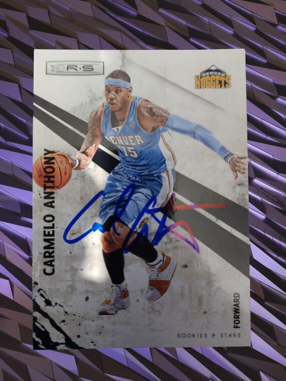 お歳暮ならオンライン Anthony Carmelo Autographed Etsy - Card その他