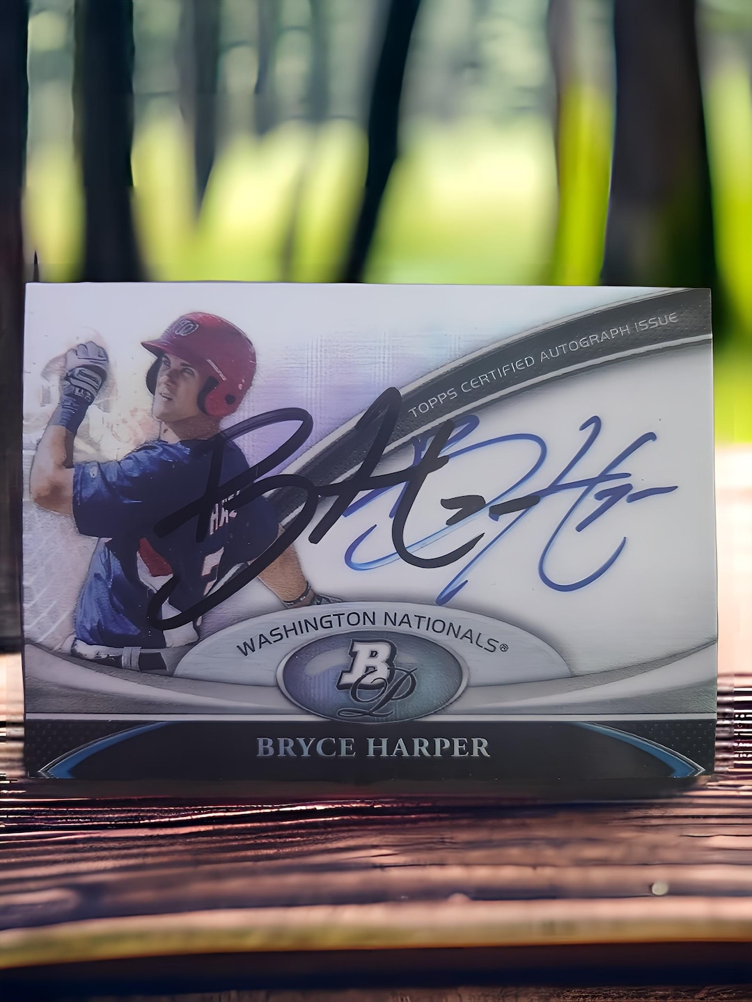Bryce Harper Real Auto on Reprint Card - Etsy