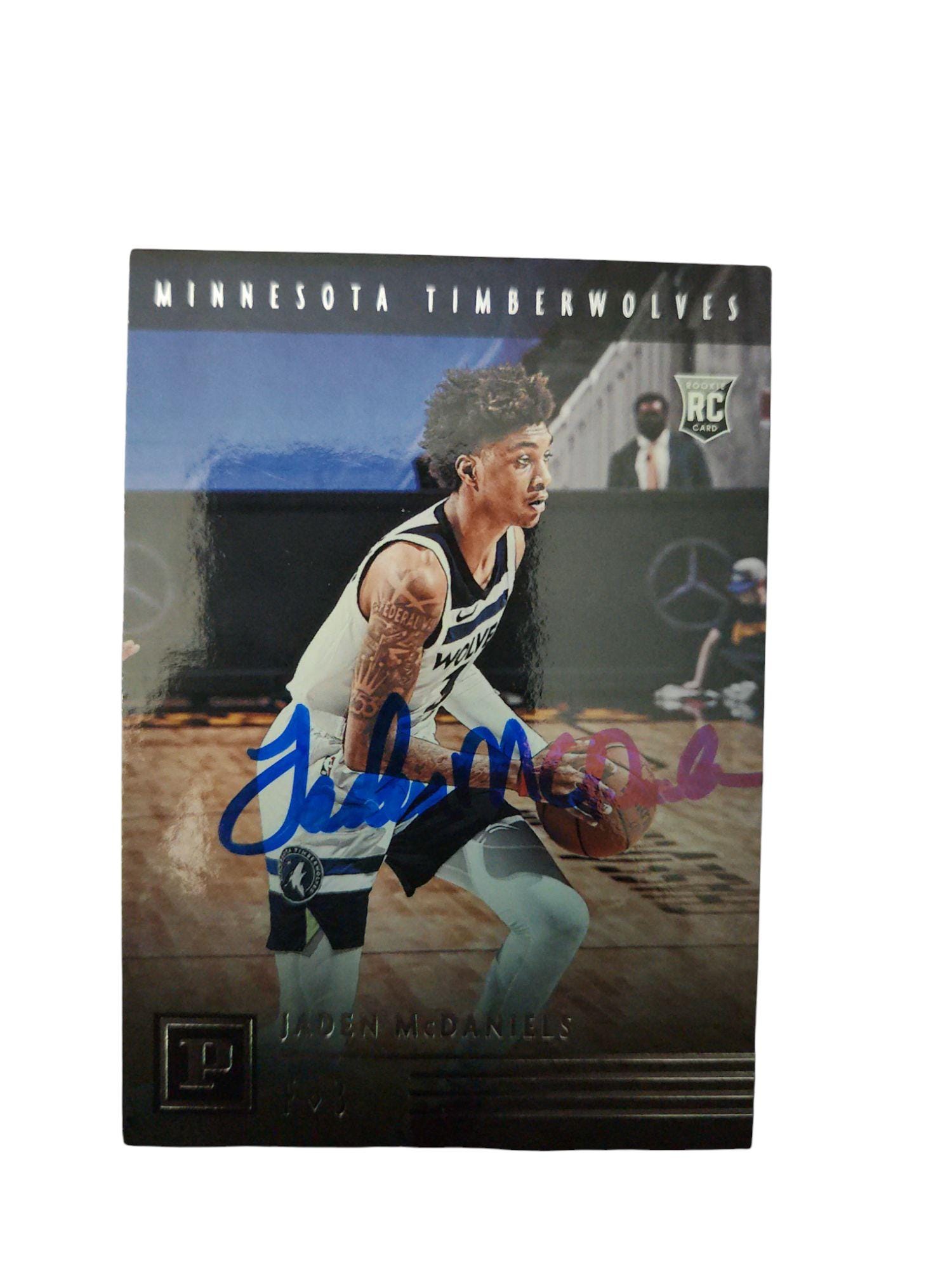 Jaden Mcdaniels Autographed Card - Etsy New Zealand