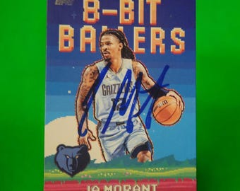 Ja morant autographed card Memphis Grizzlies