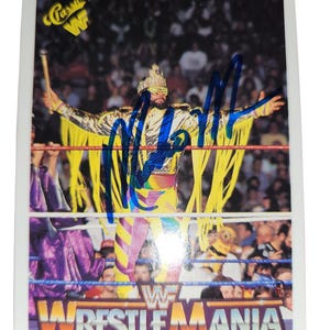 Moncho man randy savage autographed  card