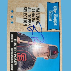 Buster posey  autographed card