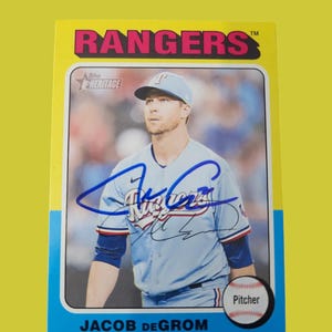 Jacob Degrom Autographed Card - Etsy