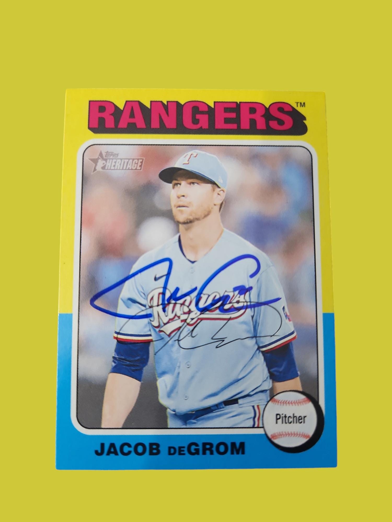 Jacob Degrom Autographed Card - Etsy