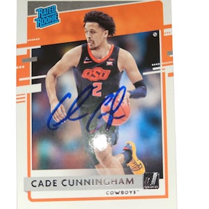 Cade Cunningham  rc autographed card