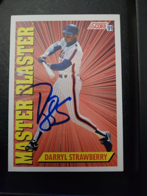 Darryl Strawberry Master Blaster Autographed Card - Etsy