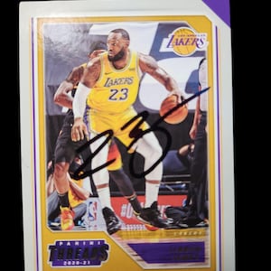 Lebron  james. edition autographed  card