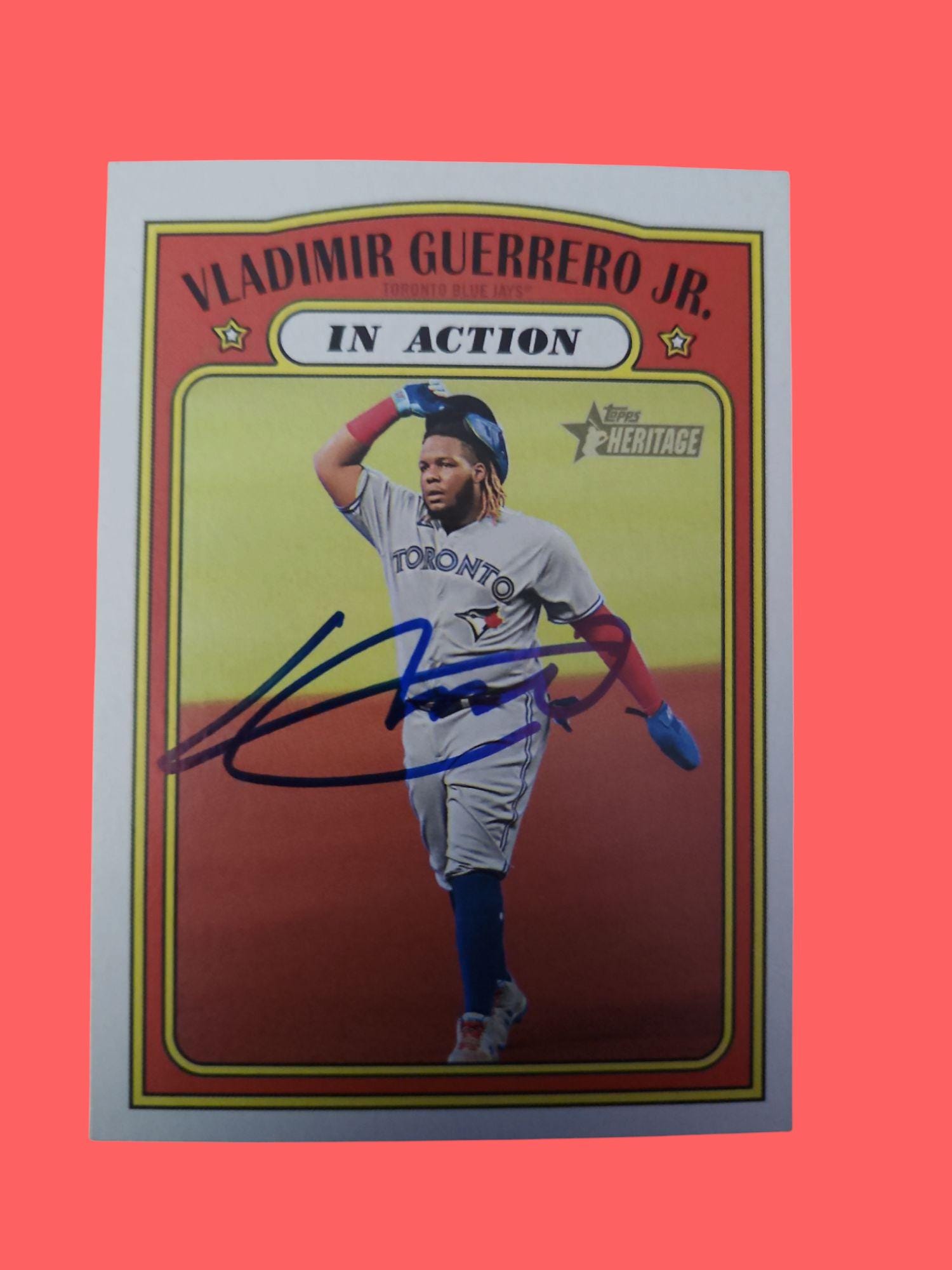 Vladimir Guerrero Jr ルーキー直筆サインカード　状態完璧！ Autographed Vladimir Guerrero Jr. Baseball Card - Slabbed