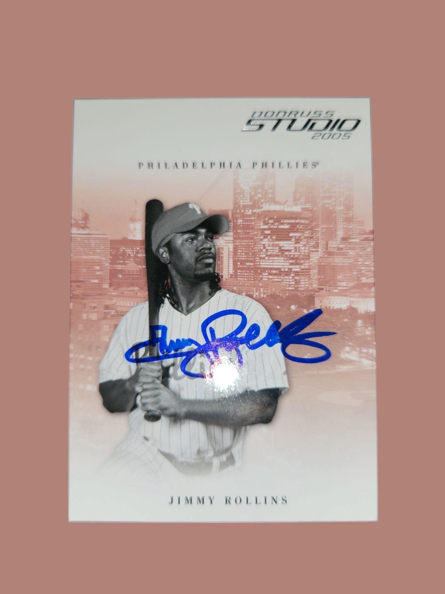 直筆サインカード！ Jimmy Rollins Philadelphia Phillies Topps