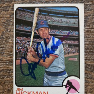 Jim Hickman autografato