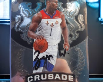 Tarjeta autografiada de Zion Williamson
