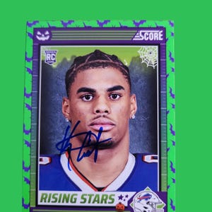 Belle carte dédicacée Keon Coleman