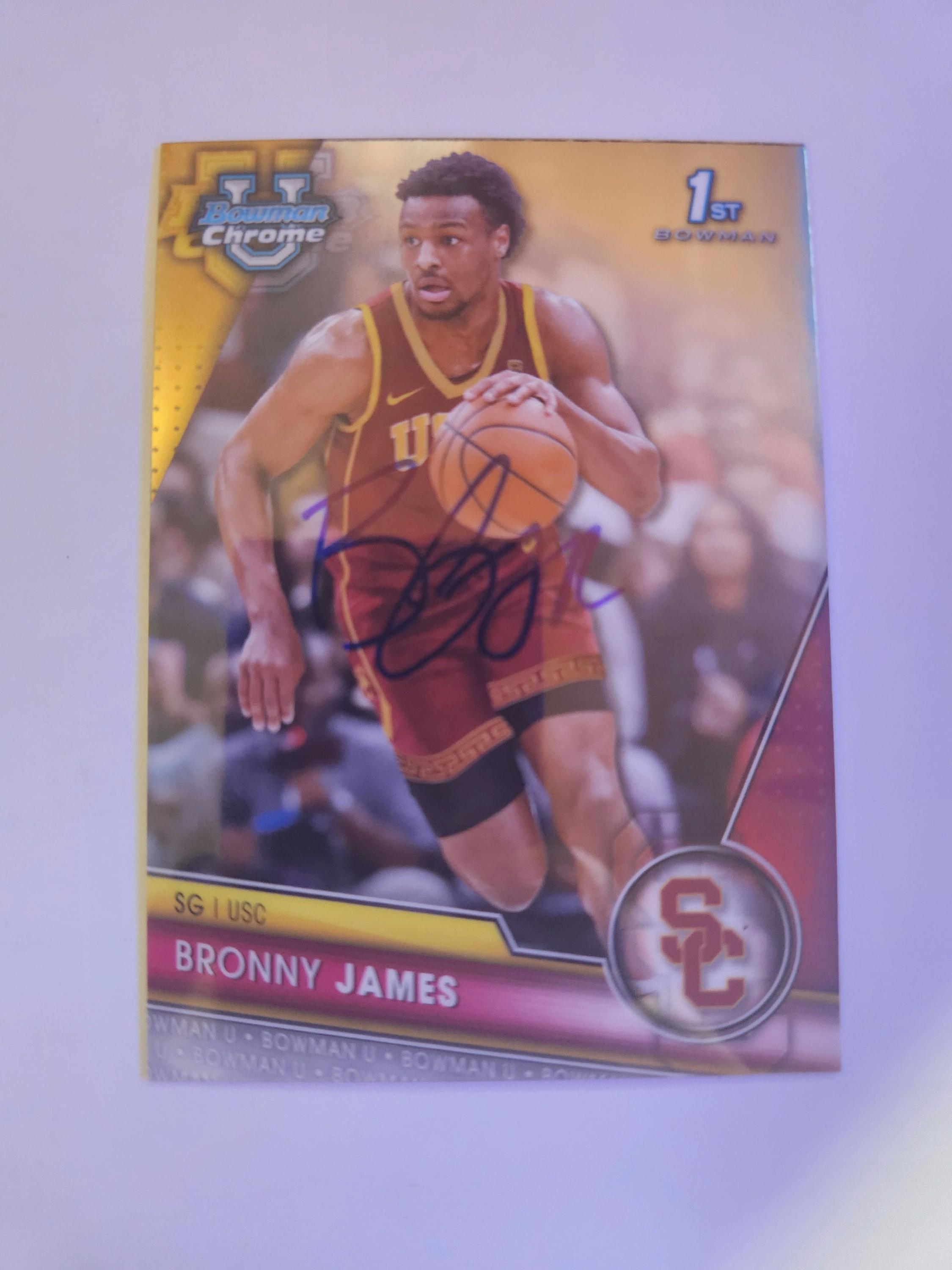 【fanatics】Bronny James Jr. 直筆サイン入りボール ブロニー・ジェームズ。直筆サインカード - Etsy 日本